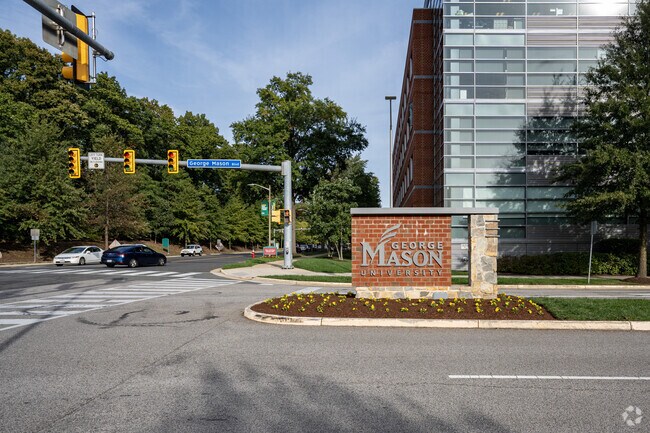 George Mason's retail cordor surrounds the University.