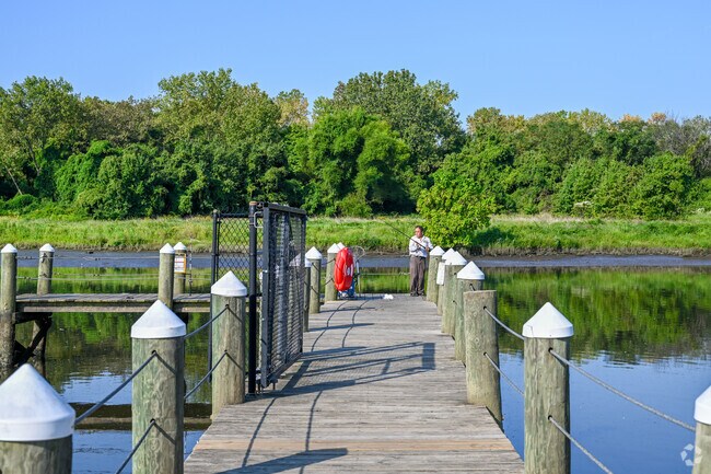At Bladensburg Waterfront Park, residents can fish off the piers.