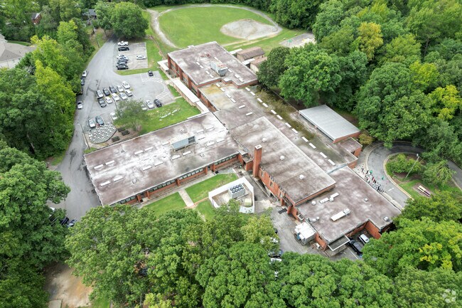 James Y Joyner Elementary School aerial view of the public school