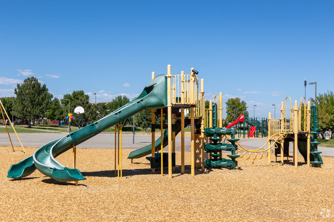 Students play with their classmates on the playground at Second Creek Elementary School.