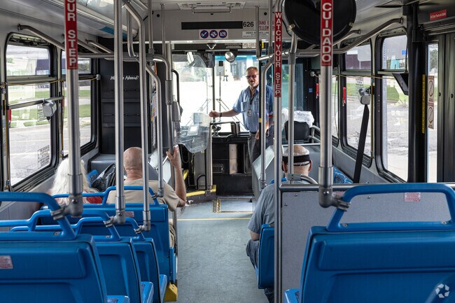 Indian Trail busses provide comfortable seating for North Central residents to travel Michigan.