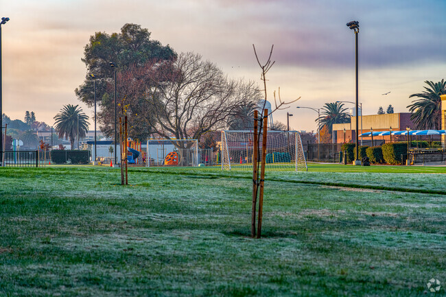 Kids of Community Collaborative Charter School can practice soccer.
