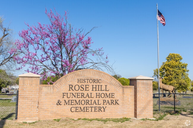 Historic Rose Hill Memorial Park sits at the center of Sequoyah Neighborhood.