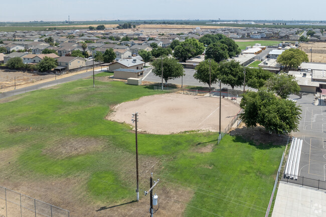 The baseball field at Weaver Middle School in Merced.