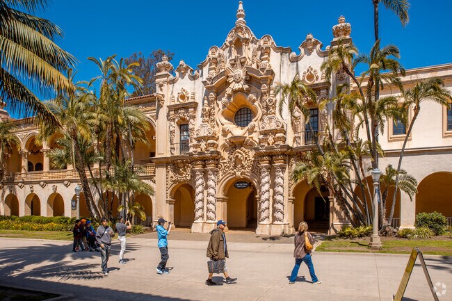 Balboa Park's Ornate Architecture attracts locals and tourists.
