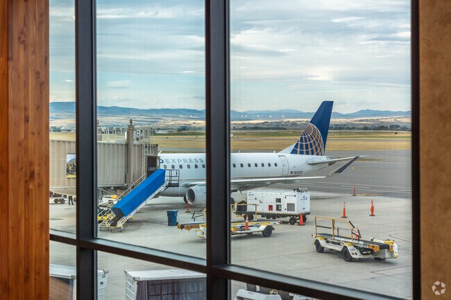 Kirk residents can fly to many destinations from Bozeman Yellowstone International Airport.