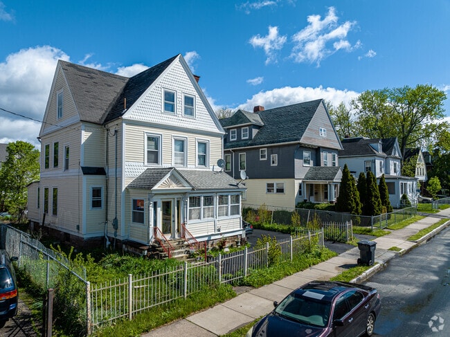 Two and three family homes are more common than single family in Barry Square.