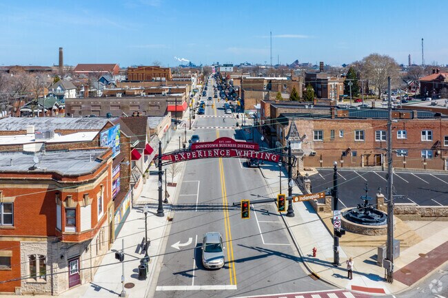 Welcome to downtown Whiting, with plenty of restaurants and entertainment.