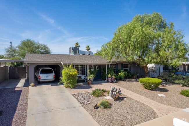 Sunnyside homes generally have enough room for small trees and bushes.