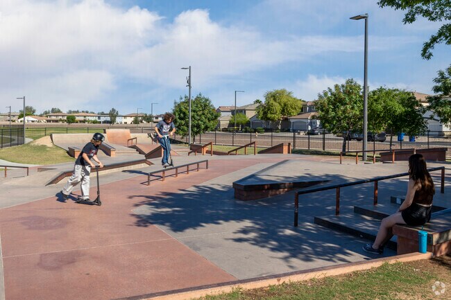 Kids get extreme at Surprise Farms Skate Park after school.