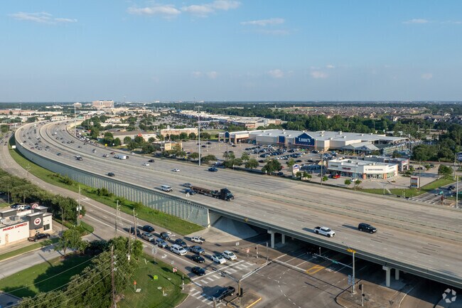 Route 290 connects Cypress Creek Lake residents to nearby cities, including Houston.