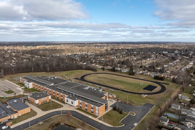Baker Middle School aerial view.