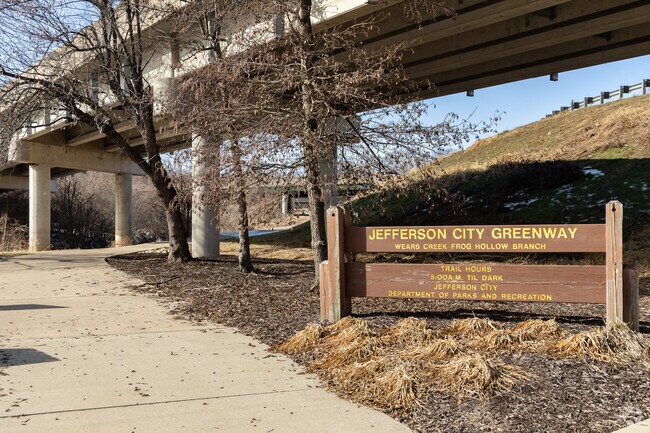 Explore nature on the Greenway Trail System, Jefferson City's scenic walking & biking path.