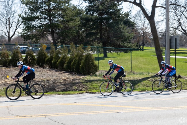 Bikers flock to the streets of Indian Head Park on sunny days.