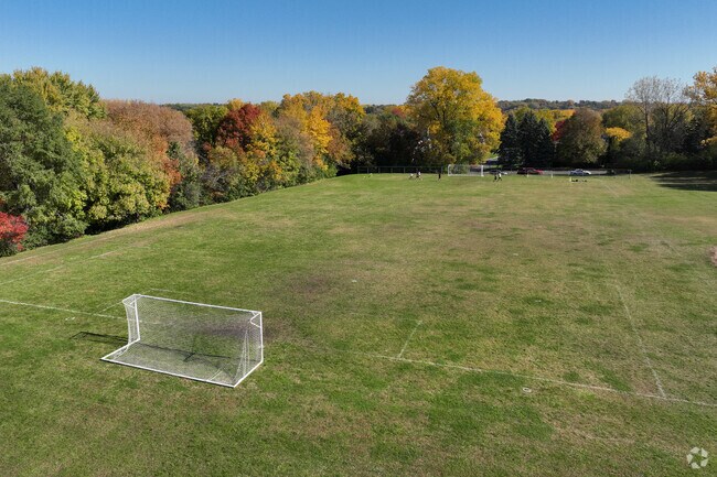 Friendly Hills Middle School has a lush soccer field.