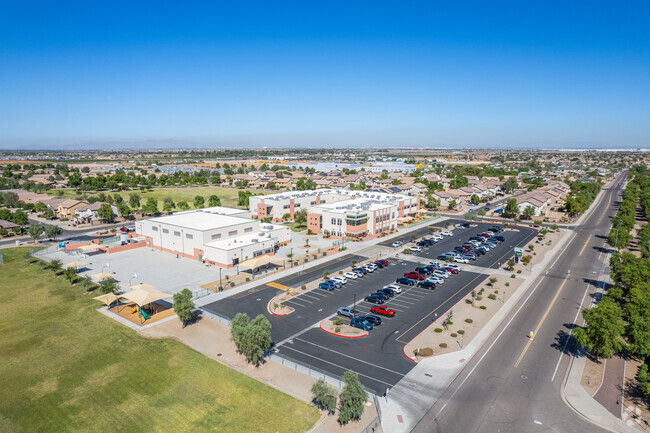 Aerial view of Paseo Pointe School in Laveen.
