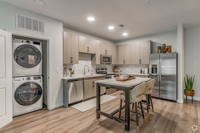2BR, 2BA - 1,206SF - Kitchen & Laundry