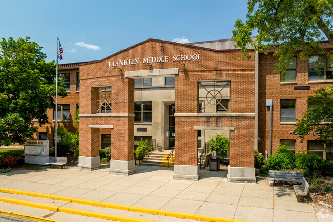 Franklin Middle School serves the Downtown Wheaton community.