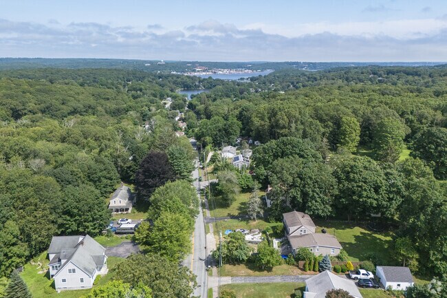 The Quaker Village area of Waterford is within sight of the northern stretch of Groton and the Submarine Base,