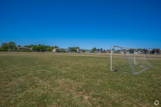Raymond Arthur Brown Middle School soccer fields in Hillsboro, Oregon.
