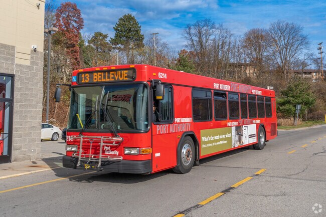 West View Borough offers an array of bust stops around town for easy transport.