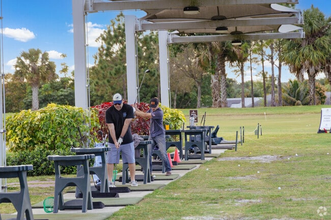 Baywinds residents hit the range at nearby courses for year-round golf and fresh air.