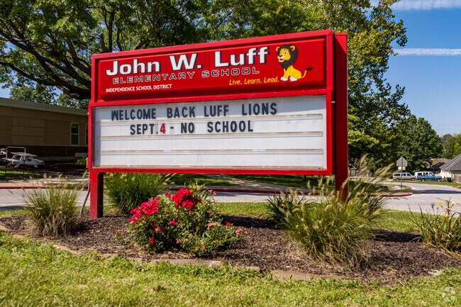 Drop the kids off at John W. Luff Elementary before you head off to work.