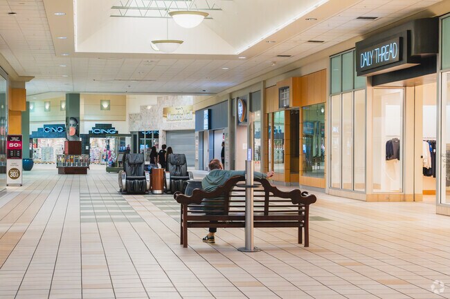 Muncie Mall offers all kinds of shops and restaurants to Halteman residents and a place to rest for patient husbands.