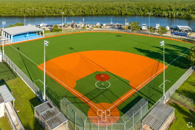 Everglades City School in East Naples Outlying area has a new baseball diamond.