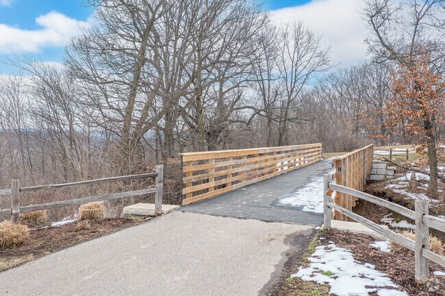 There's a long walking trail around Crahen Valley Park in Grand Rapids Township.