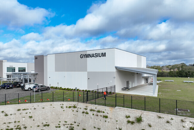 Aurelia Cole Academy has a full gymnasium for it's students.