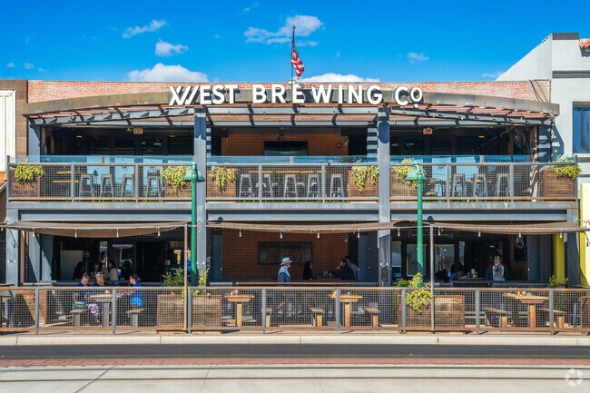 West Brewing is a great spot for a drink with friends near Evergreen Historic District.