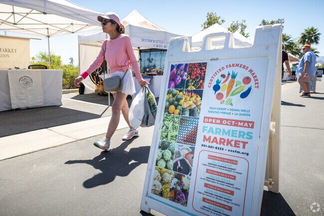The Indian Wells Certified Farmers Market is a great place to find locally sourced produce.