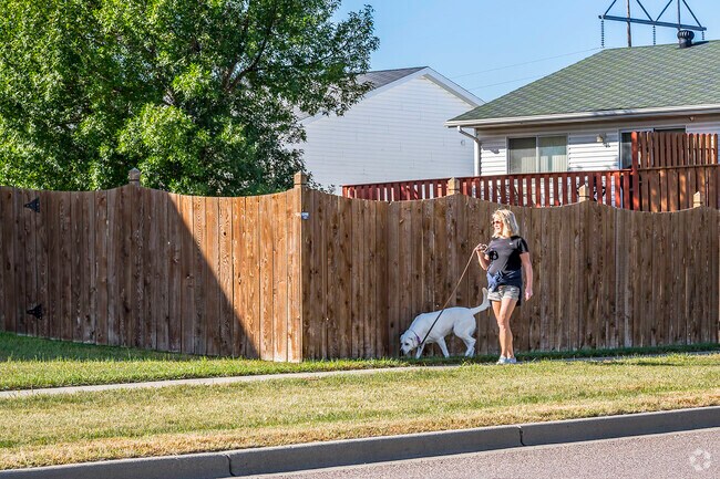 Going for a walk is easy in Willow Park, with all the sidewalks.