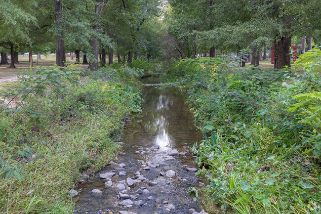 Werocoda Creek runs through Lakebottom Park and Dinglewood Park.