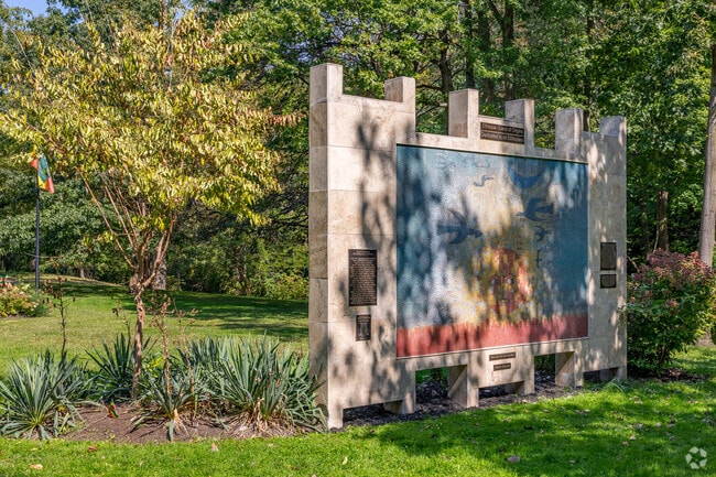 The Cleveland Cultural Gardens are a collection of public gardens partially located in Hough.