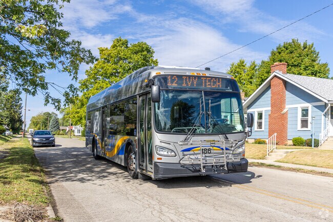 The local MITS provides bus transportation throughout Muncie and the Thomas Park - Avondale area