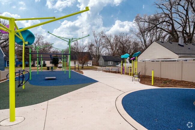 Nine Mile Connector Park was developed as part of Oak Park's revitalization initiative.