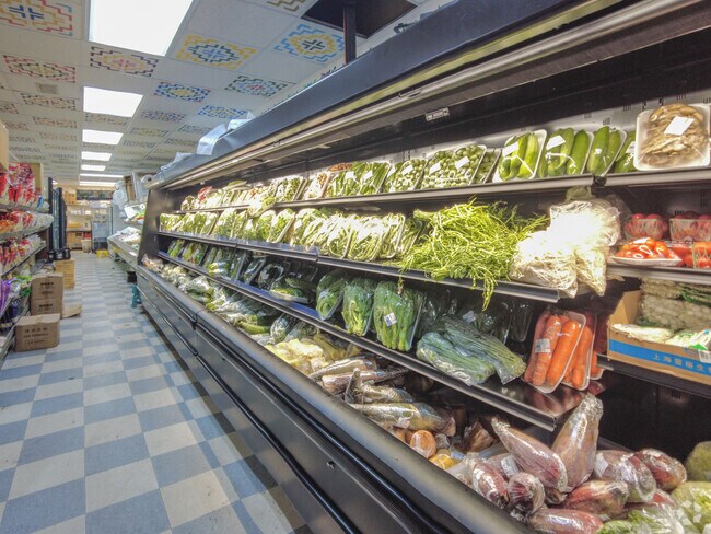 Fresh produce can be found at Market AB Asian Food in Cold Spring Park.