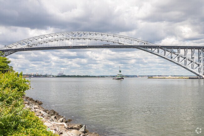 Port Richmond residents can see the Kill Van Kill Strait and Bayonne Bridge from Faber Park.