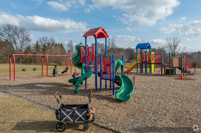 Children love to play on the playgrounds at Gezon Park in Wyoming, Michigan.