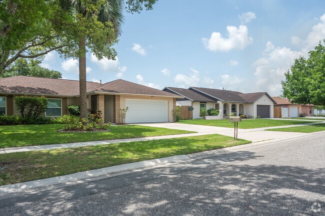 Cozy ranch homes make up most houses in Peppermill, Southchase.