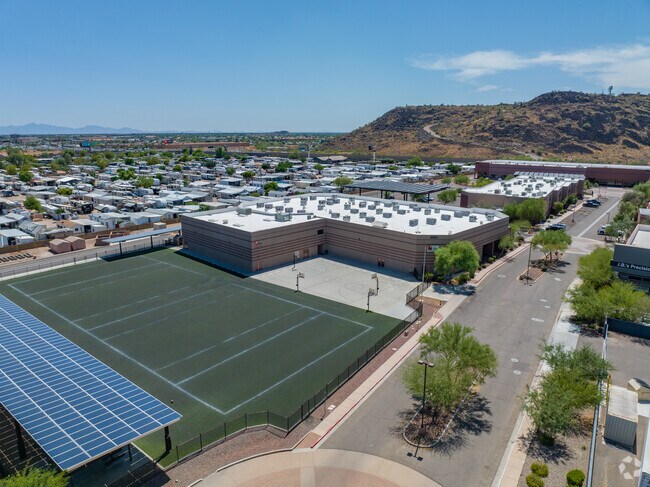Adams Traditional Academy has an impressive athletic field for its students.