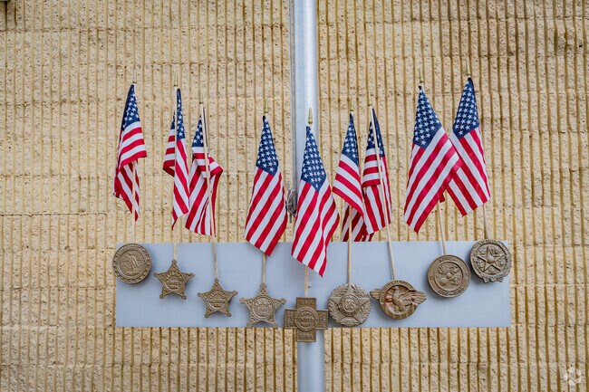 Residents of Ogle honor those who have served.