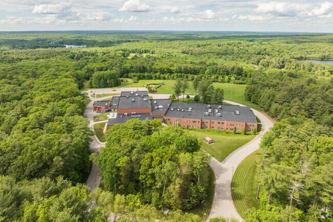 An aerial view of Ponaganset Middle Schoo.