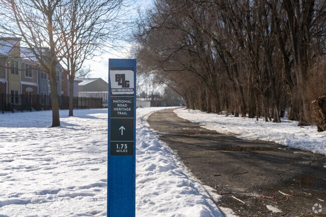 The National Heritage trail runs for several miles throughout Terre Haute.
