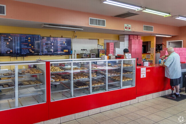 King Donut in Balboa Heights is locally owned and offers fresh donuts and coffee.
