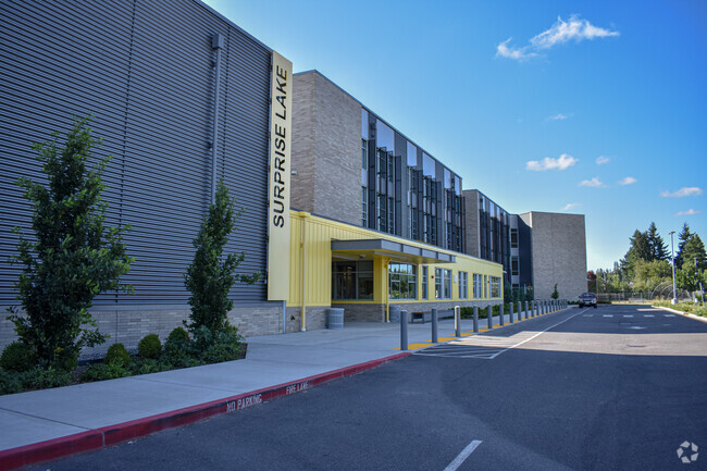 Surprise Lake Middle School is in the Milton neighborhood of Washington.