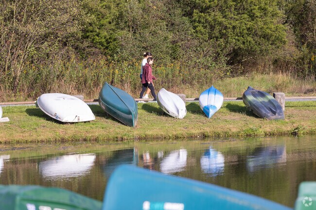 Walk the trails at Memorial Lake State Park to the canoe and kayak rental to get on the lake.