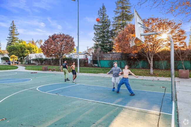 Basketball action heats up at Cappy Ricks Park.